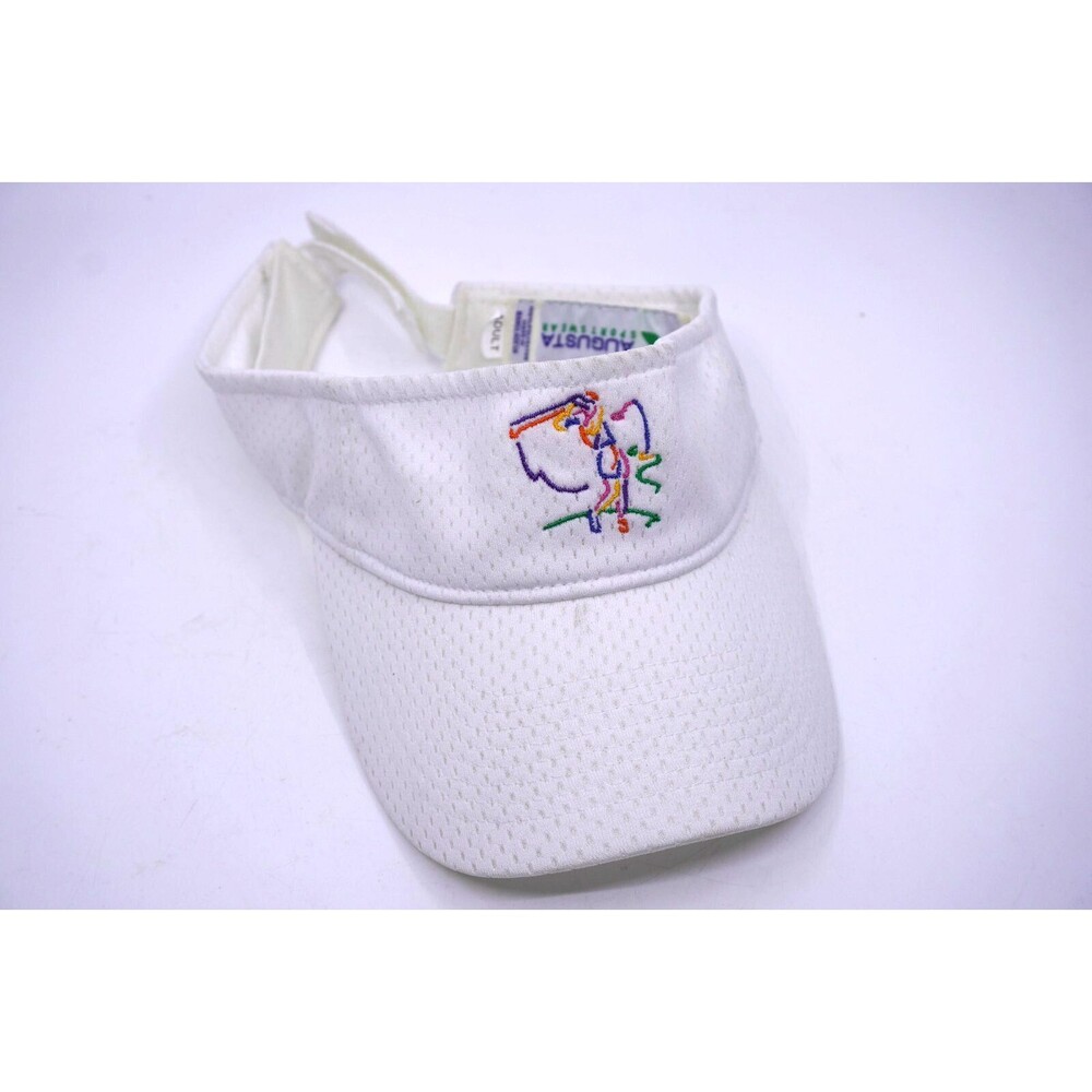 (White) Golf TOUR VISOR from AUGUSTA SPORTSWEAR. Embroidered, name on side.